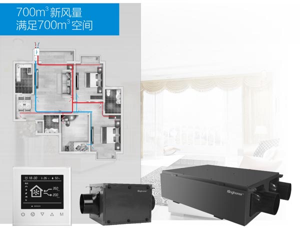 H705 (分体式) 中央新风净化机